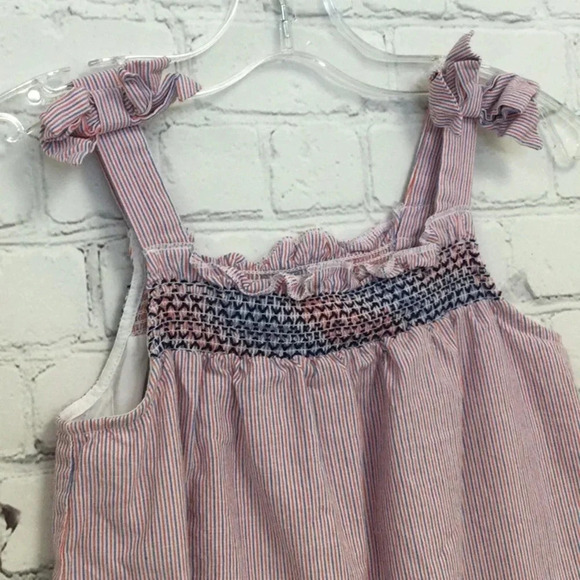 Crown & Ivy kids Pinstripe Smock Dress size 6 Girls - Picture 2 of 6